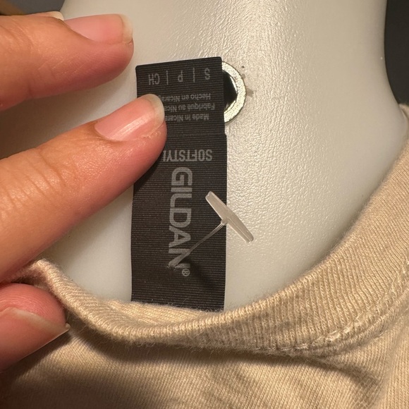 Cream Graphic T-Shirt with‎ Boots Design - Picture 3 of 3